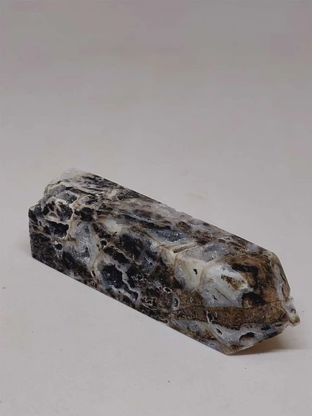 Kalsedon & Akik Druze Taşı Koleksiyonluk Piramit Uçlu (52982) - Resim 7