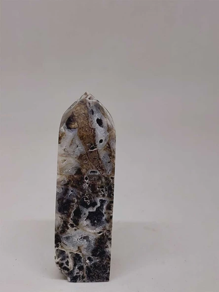 Kalsedon & Akik Druze Taşı Koleksiyonluk Piramit Uçlu (52982) - Resim 3