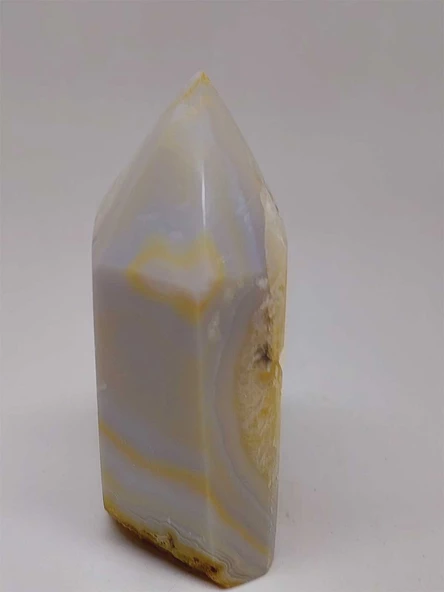 Kalsedon & Akik Druze Taşı Koleksiyonluk Piramit Uçlu (52996) - Resim 4