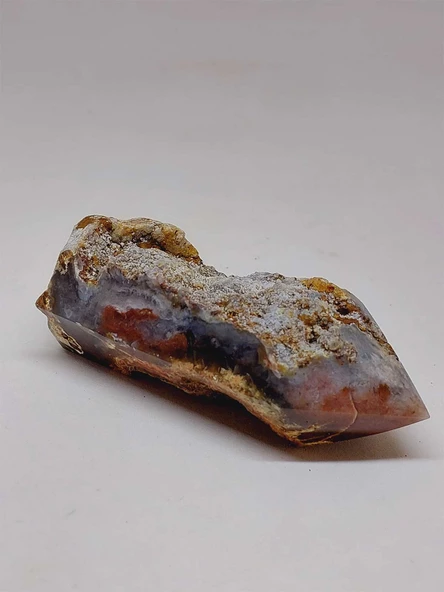 Kalsedon & Akik Druze Taşı Koleksiyonluk Piramit Uçlu (52976) - Resim 7