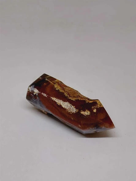 Kalsedon & Akik Druze Taşı Koleksiyonluk Piramit Uçlu (52976) - Resim 6