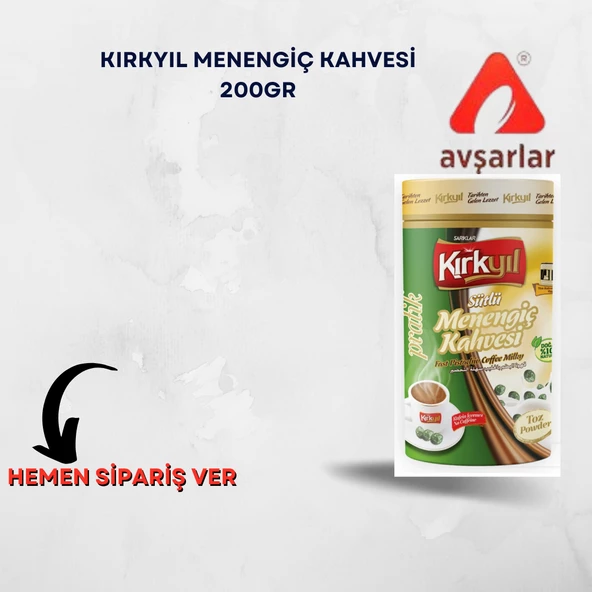 Kırkyıl Sütlü Menengiç Kahvesi 200 gr Silindir Kutu