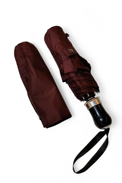 Tam Otomatik Unisex Şemsiye 30 Cm Boy 100 Cm Çap Tek Düğme Açma Kapama Full Otomatik 8 Telli - 2