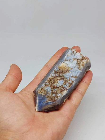 Kalsedon & Akik Druze Taşı Koleksiyonluk Piramit Uçlu (52970) ürün görseli