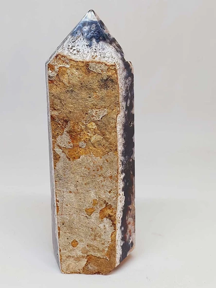 Kalsedon & Akik Druze Taşı Koleksiyonluk Piramit Uçlu (52968) - Resim 6