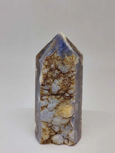 Kalsedon & Akik Druze Taşı Koleksiyonluk Piramit Uçlu (52970) - Resim 7