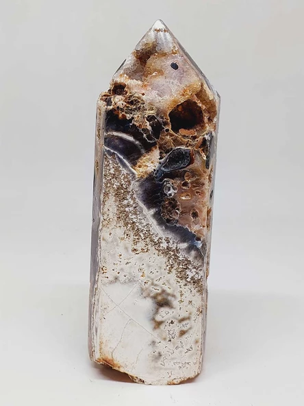 Kalsedon & Akik Druze Taşı Koleksiyonluk Piramit Uçlu (52968) - Resim 7