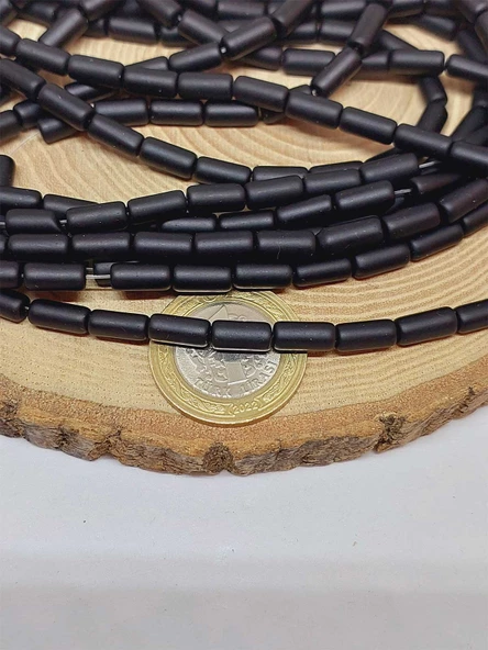 Oniks Taşı Kapsül Kesim 4.5x10mm Mat Dizi (52950) - Resim 2