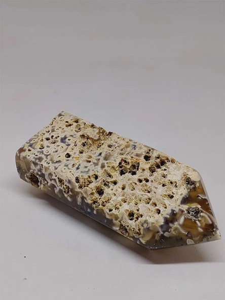 Kalsedon & Akik Druze Taşı Koleksiyonluk Piramit Uçlu (52970) - Resim 2