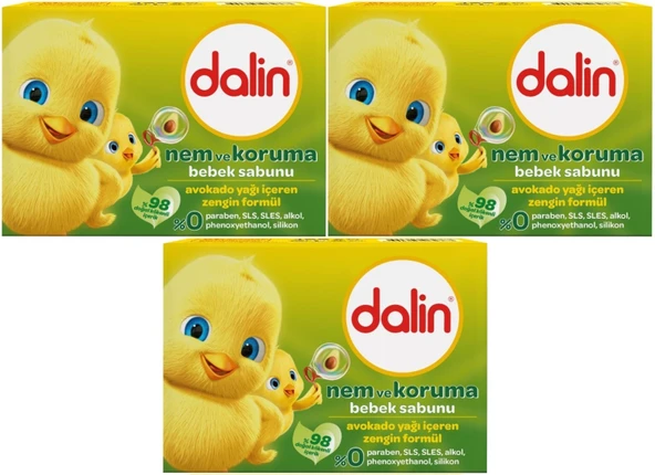 Dalin Bebek Sabunu 100GR Avakadolu (3 Lü Set) - 1