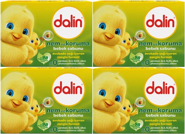Dalin Bebek Sabunu 100GR Avakadolu (4 Lü Set)