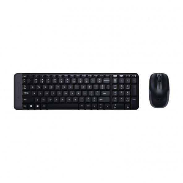 Logitech MK220 Kablosuz Klavye & Mouse Seti-Siyah - 1