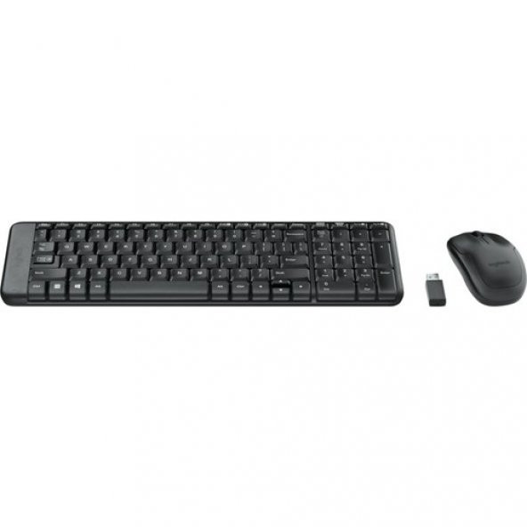 Logitech MK220 Kablosuz Klavye & Mouse Seti-Siyah - 2