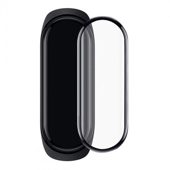 Bufalo Xiaomi Mi Band 3/4 Ekran Koruyucu 3D Kavisli PMMA Nano Siyah Çerçeve