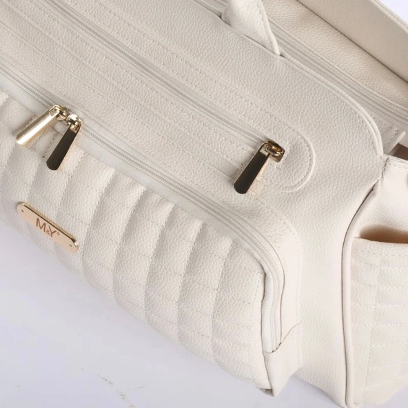 M&Y Juno Deri Anne Bebek Bakım Çantası 7281 Krem - 3