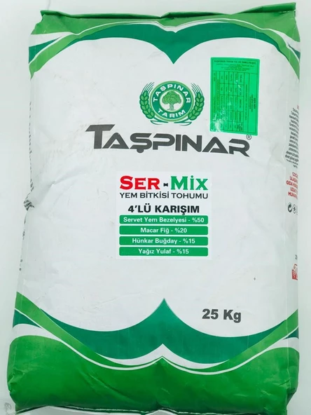 TAŞPINAR SER-MİX KARIŞIK YEM BİTKİLERİ TOHUMU (25 KG)