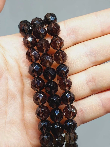 Dumanlı Kuvars Taşı Royal Quality Faset Kesim Dizi 10mm (52934) ürün görseli