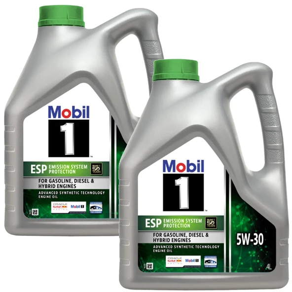 Mobil 1 ESP 5W-30 Tam Sentetik Motor Yağı 2 x 4 Litre - ÜT: 2025
