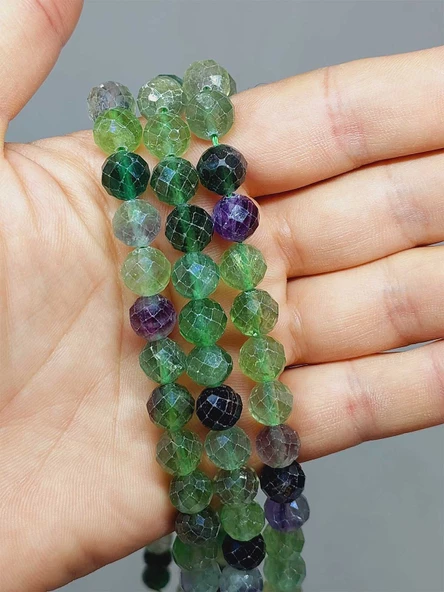 Florit Taşı Royal Quality Faset Kesim Dizi 10mm (52920) ürün görseli