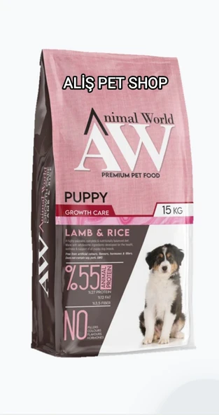 Kuzu Etli Pirinçli Yavru Köpek Maması 15 Kg - 1