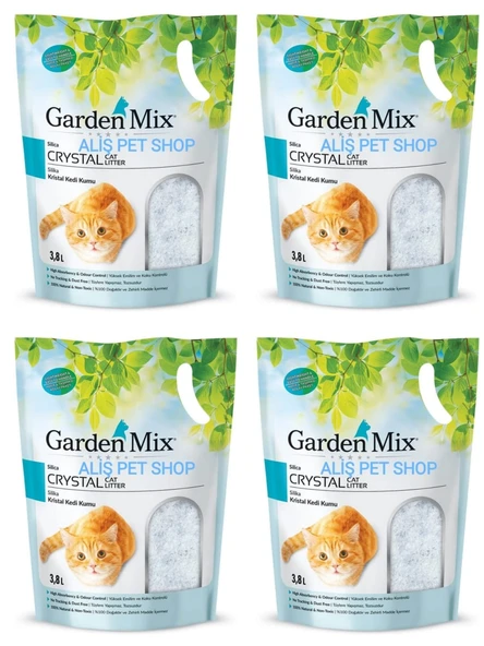 Gardenmıx Sılıka Kedi Kumu 1.4 Kg - 3.8 L X 4 ADET