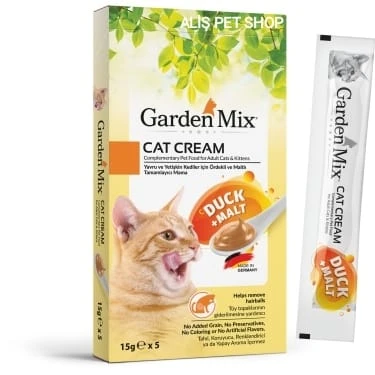 Garden Mix Kedi Kreması Ördek Malt 15grx5 Ad