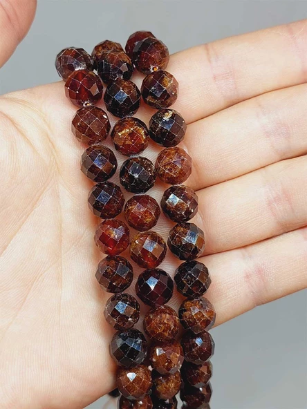 Lal (Granat) (Garnet) Taşı Royal Quality Faset Kesim Dizi 10mm (52914) ürün görseli