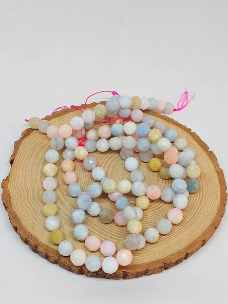 Morganit Taşı Royal Quality Faset Kesim Dizi 10mm (52916) - Resim 3