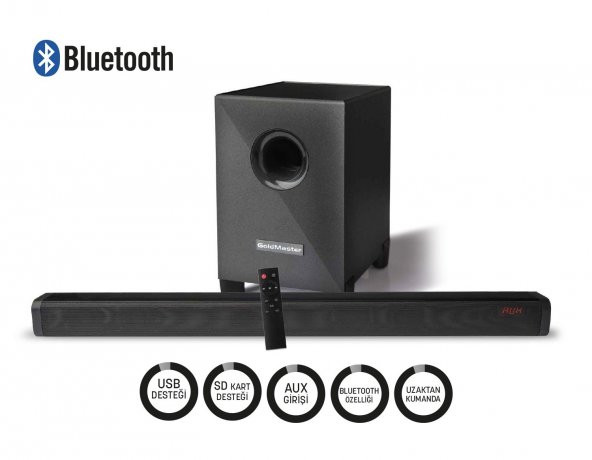 Goldmaster SW-800 Bluetooth Woofer Sound Bar