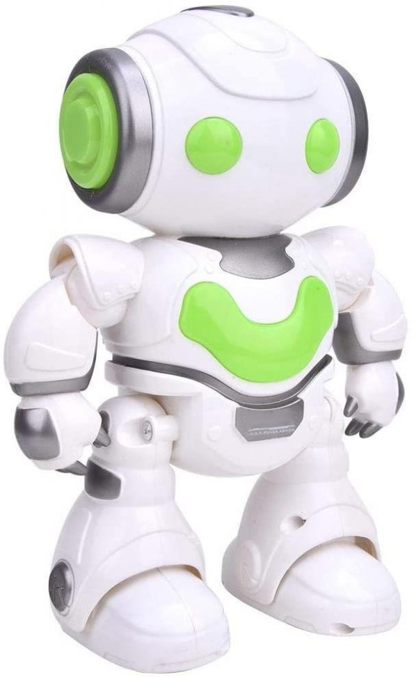 Farbu Oyuncak Uzaktan Kumandalı Işıklı Müzikli Dans Eden Akıllı Robot Yeşil A7367-J608-2