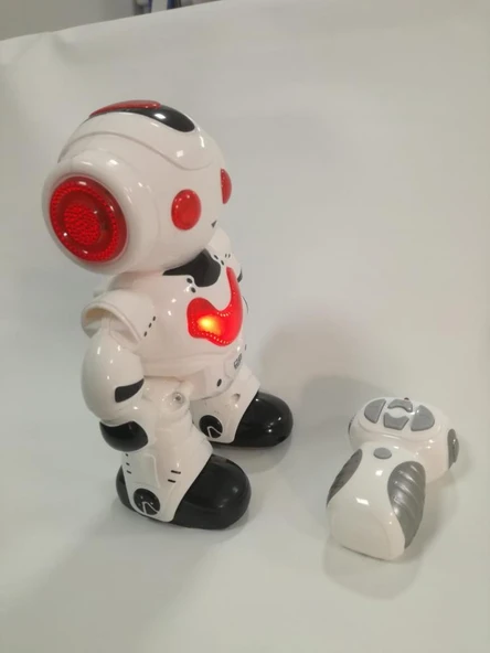 Farbu Oyuncak Uzaktan Kumandalı Işıklı Müzikli Dans Eden Akıllı Robot Kırmızı A7367-J608-2 - 4