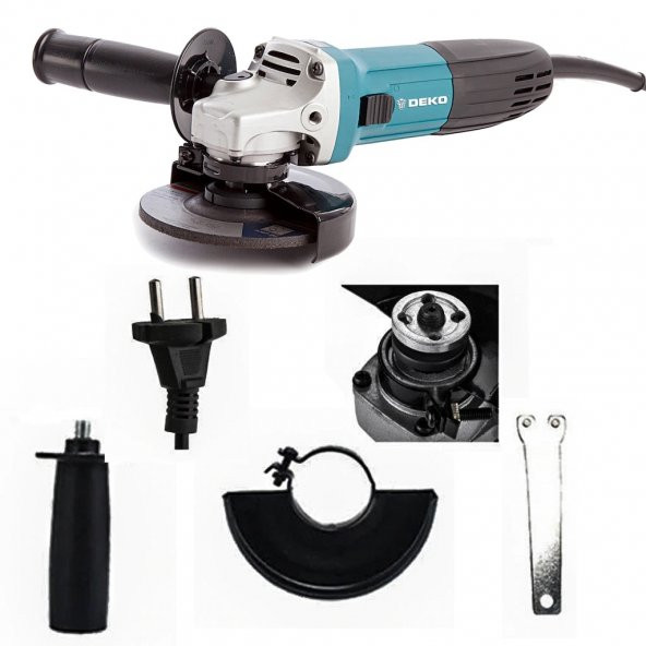 Deko Professional 1600 Watt 125 Mm Avuç İçi Taşlama Makinesi - 3