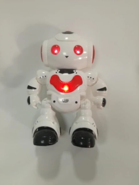 Farbu Oyuncak Uzaktan Kumandalı Işıklı Müzikli Dans Eden Akıllı Robot Kırmızı A7367-J608-2 - 2