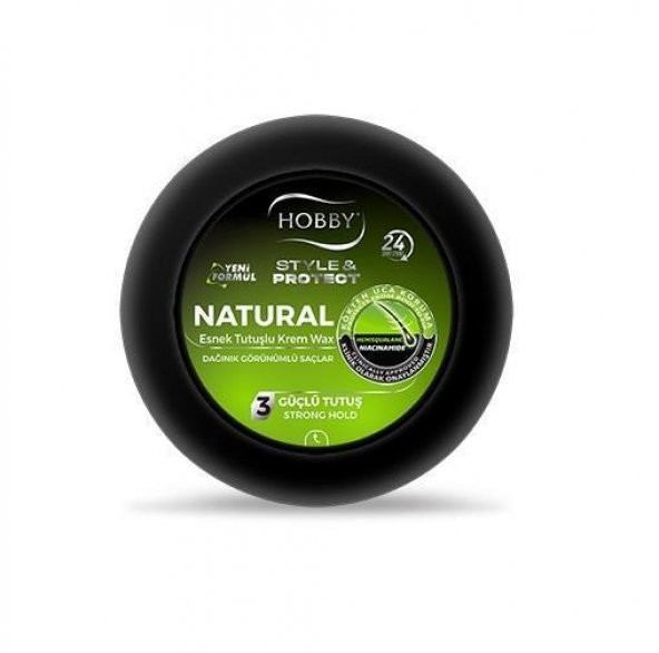 Hobby Wax Natural Mat Krem 100 Ml