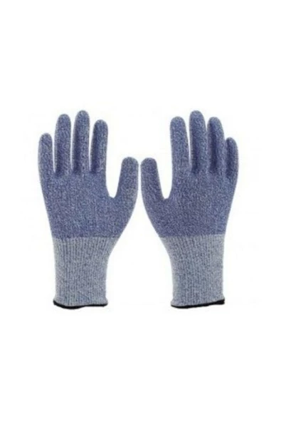 Kesilmeye Dirençli Elyaf Eldiven Tek Adet Mavi 636700 - Resim 2