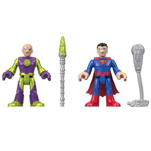 Imaginext DC Super Friends JL Süperman - Lex Luthor İkili Figür