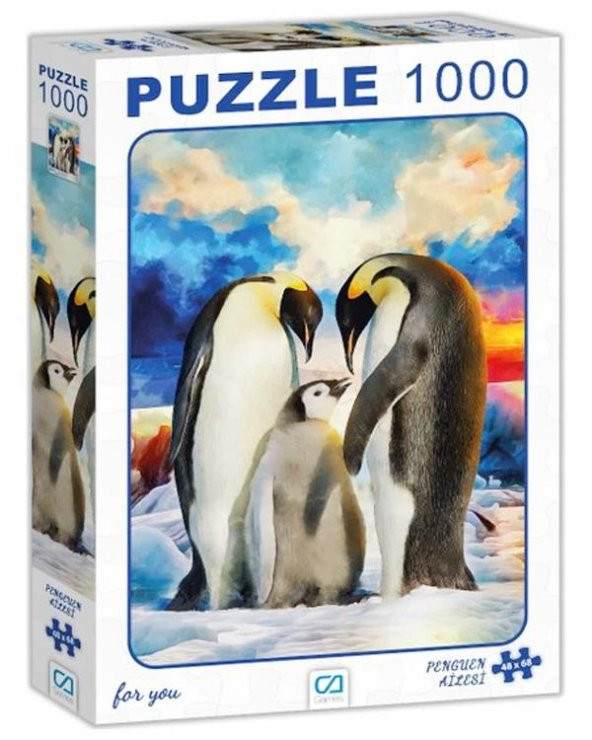 Penguen Ailesi 1000 Parça Puzzle