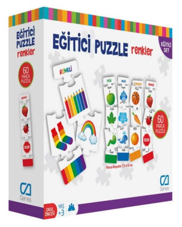 Renkler 60 Parça Eğitici Puzzle 5029