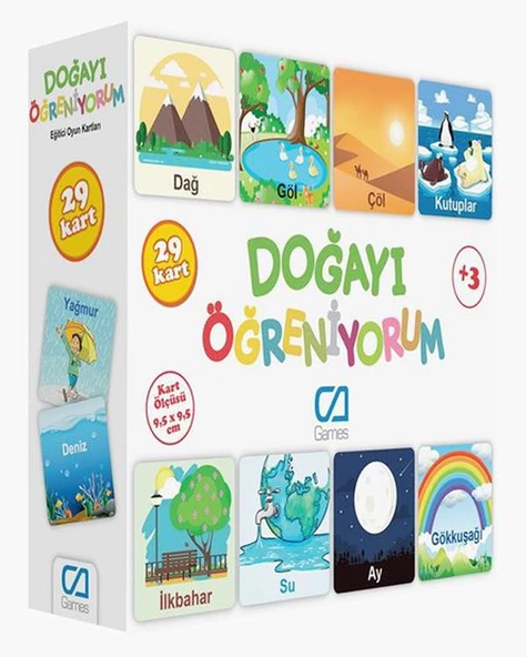 Doğayı Öğreniyorum Eğitici Oyun Kartları
