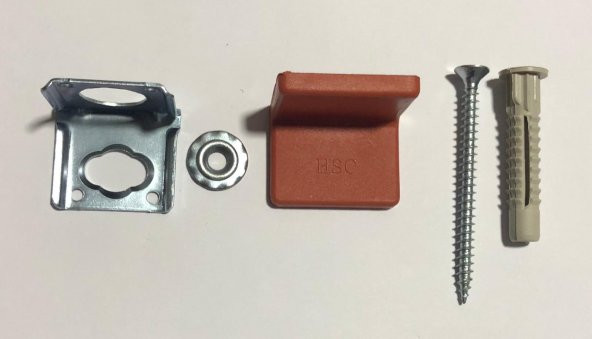 Dolap Askı Elemanı Plastik Meşe 4 Adet