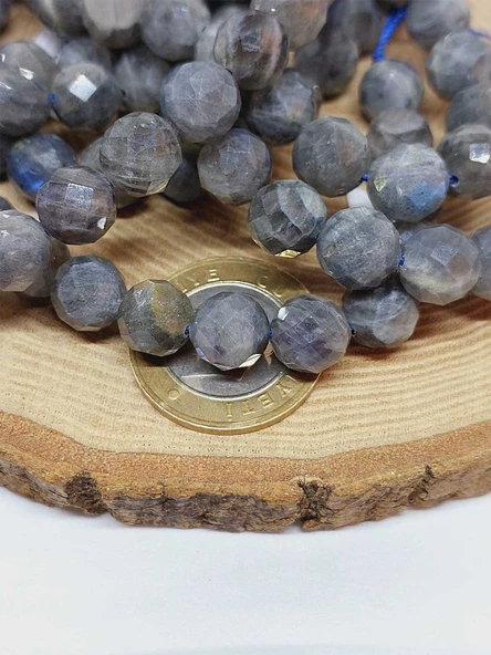 Labradorit Taşı Royal Quality Faset Kesim Dizi 10mm (52908) - Resim 3