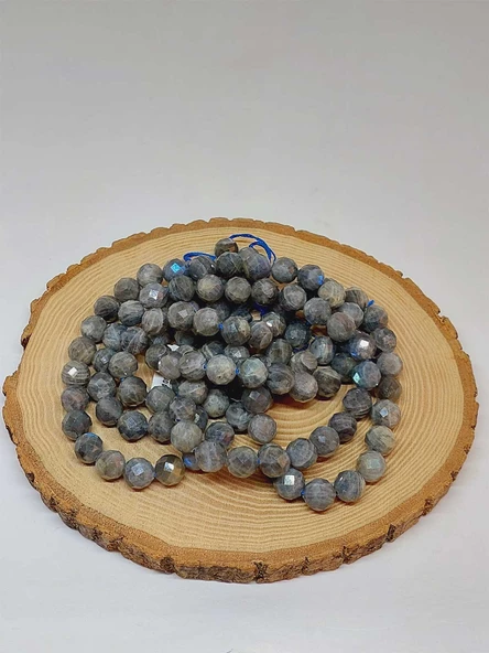 Labradorit Taşı Royal Quality Faset Kesim Dizi 10mm (52908) - Resim 2