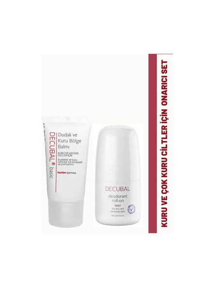 Decubal Kuru ve Çok Kuru Ciltler İçin Onarıcı Krem Bakım Seti Onarıcı Bakım Set ürün görseli