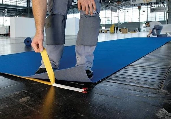 Geçici montaj bandı Çıkarılabilir Pet Kumaş Kauçuk Bazlı Yapışkan Sistemi 50mmx5mt - 8