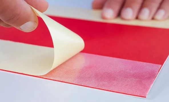 Geçici montaj bandı Çıkarılabilir Pet Kumaş Kauçuk Bazlı Yapışkan Sistemi 50mmx5mt - 4
