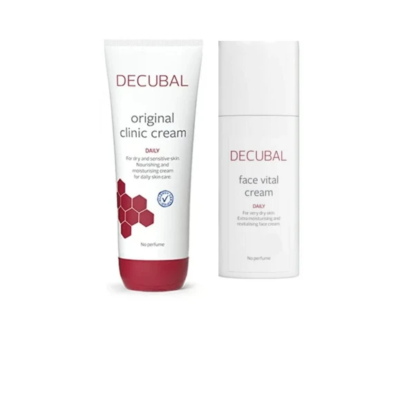 Decubal Kuru ve Çok Kuru Ciltler Için Özel Onarıcı Bakım Set Klinik Krem ve Face Vital ürün görseli 1