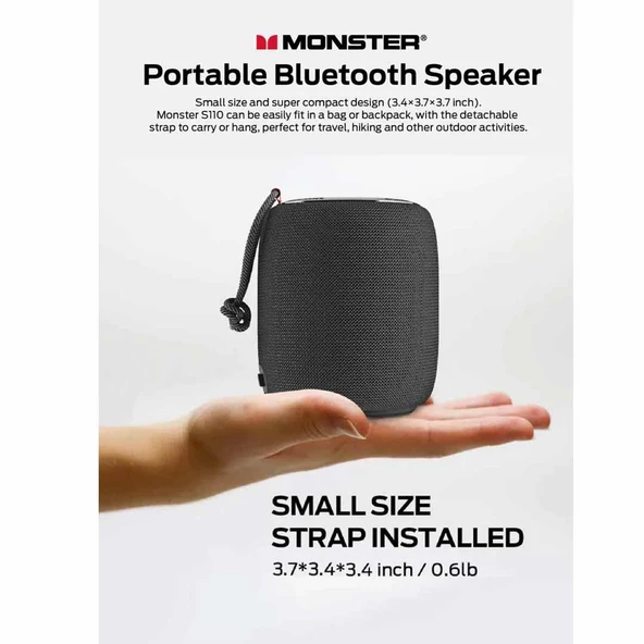 Monster Superstar S110 Tasinabilir Kablosuz Hoparlör 10W - 8