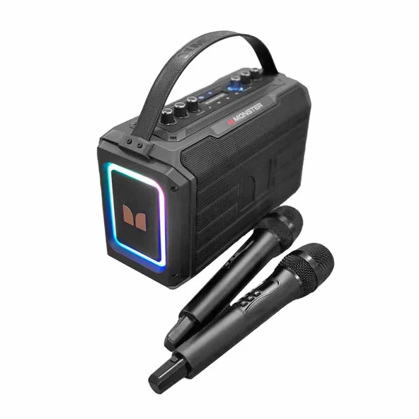 Monster Adventurer 1000 2 Mikrofonlu Bluetooth Tasinabilir Kablosuz Hoparlör 80W - 3
