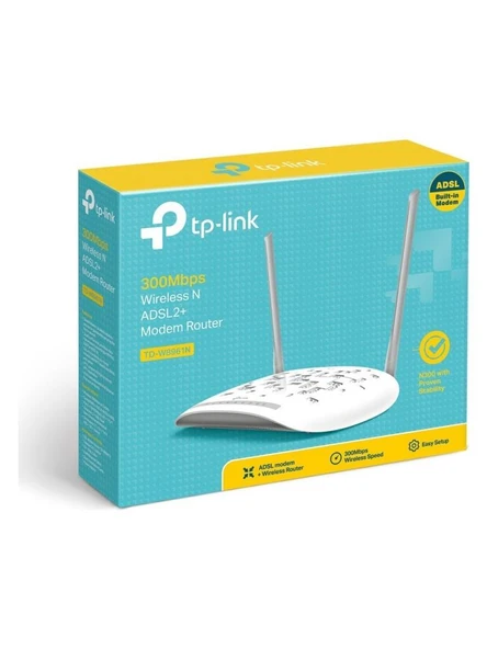 TP-Link TD-W8961N 4 Port 300 Mbps ADSL2+ Modem Teşhir - Resim 3