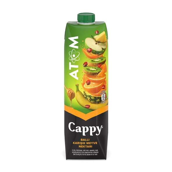 Cappy Atom Meyve Suyu 1 Lt x 6 Adet - 3